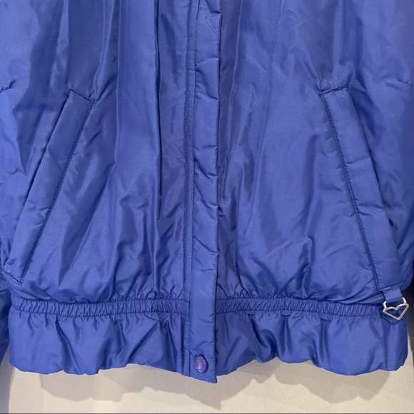 Vintage 90s Obermeyer Down Puffer Coat Ski Jacket Very Peri Ladies 12 - Picture 6 of 9